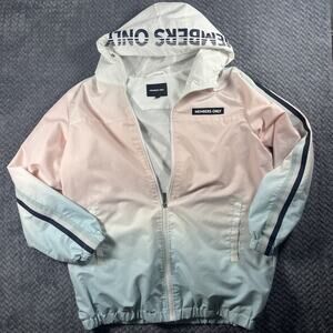MEMBERS ONLY Medium SPORT Ombre Poly Taslon Jacket 80s Streetwear Blokecore
